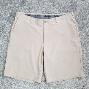 Ben Hogan 38 Khaki Flat Front Golf Tech Performance Shorts